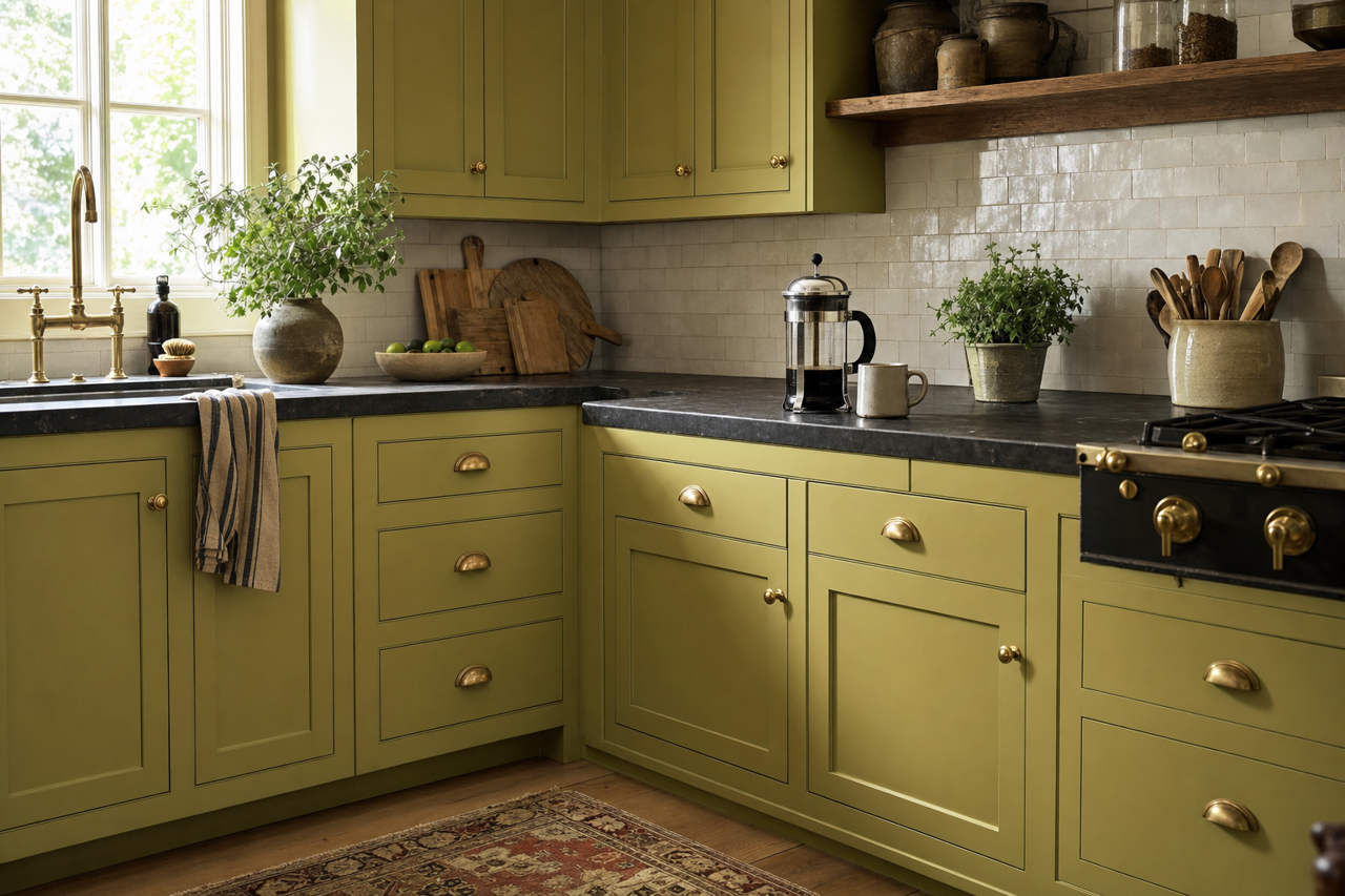 Perfectly by Benjamin Moore on cabinets