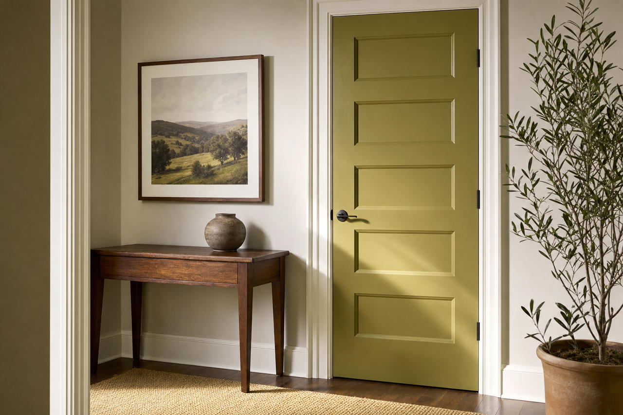 Perfectly by Benjamin Moore on interior-doors