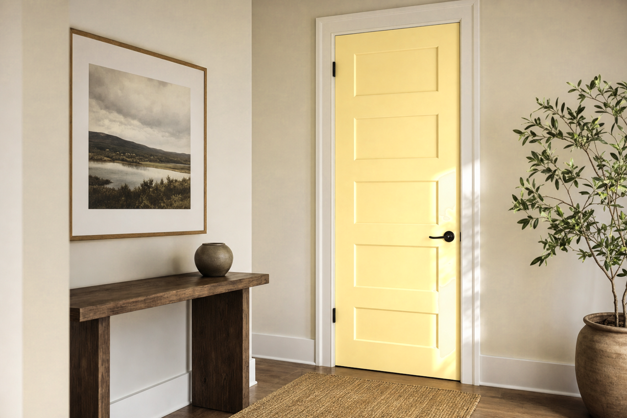 Ray by Benjamin Moore on interior-doors
