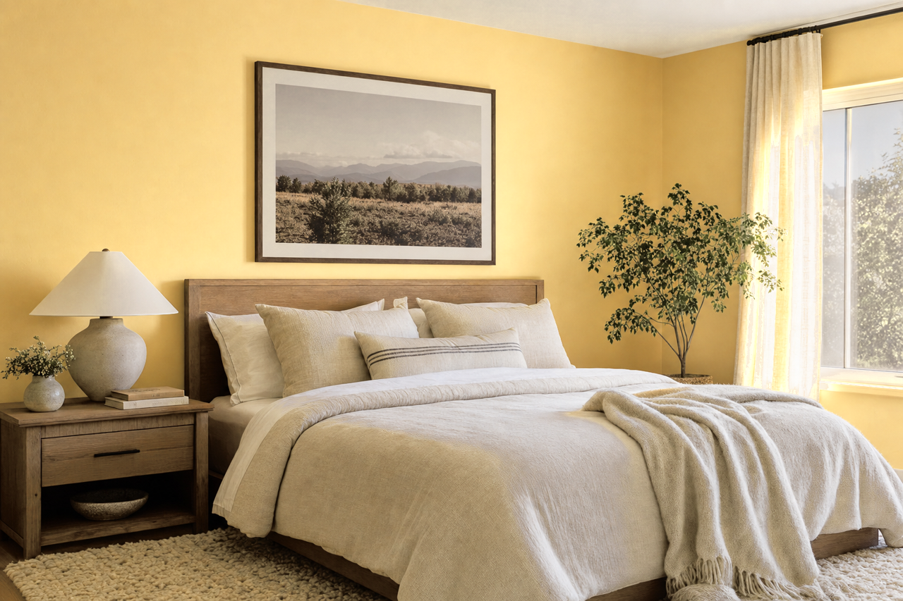 Warm by Benjamin Moore on interiors