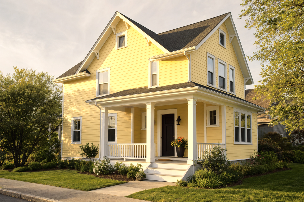Golden by Benjamin Moore on exterior