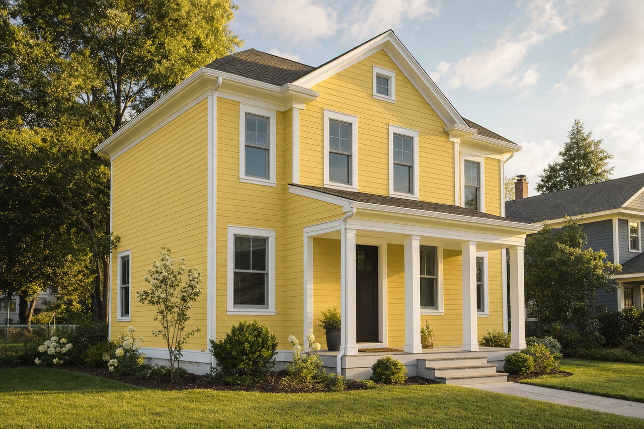Spice by Benjamin Moore on exterior