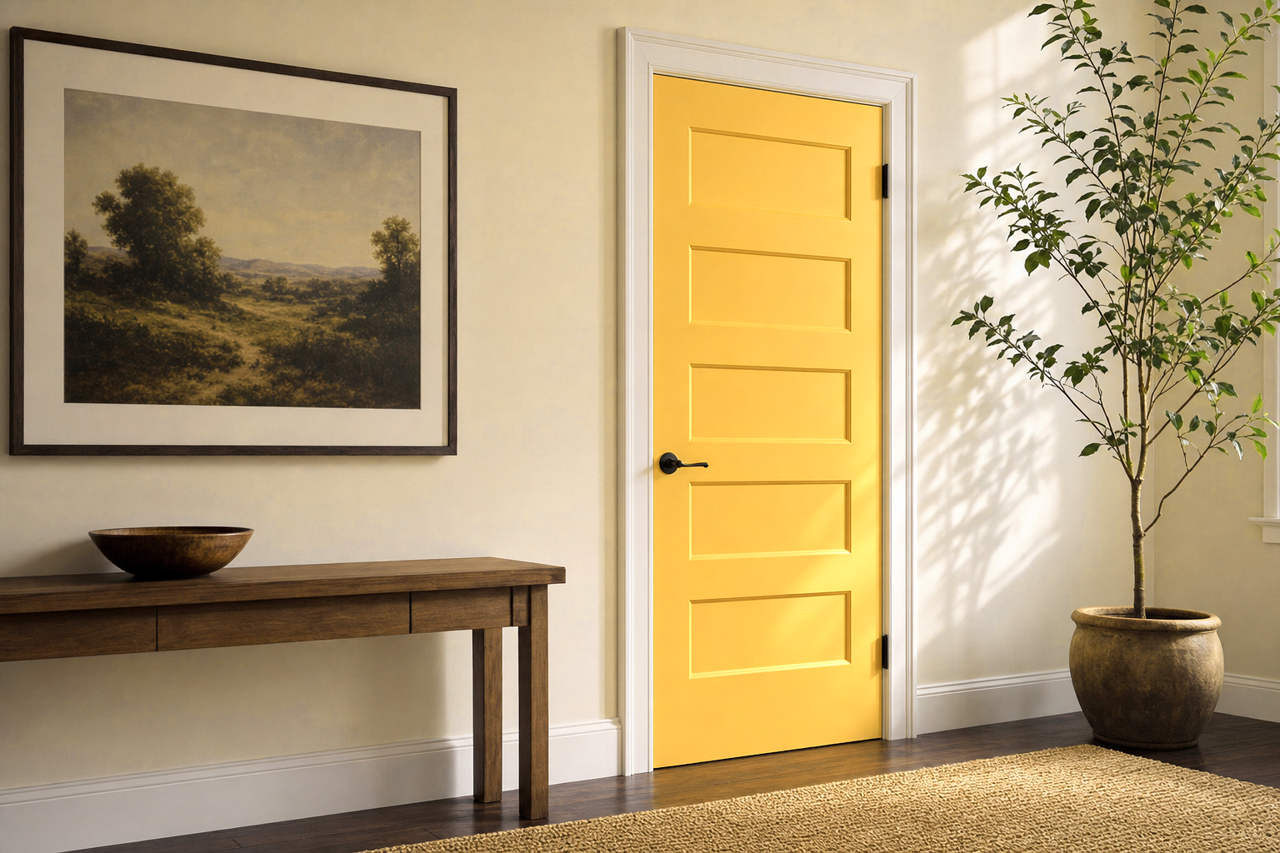 Hannah by Benjamin Moore on interior-doors