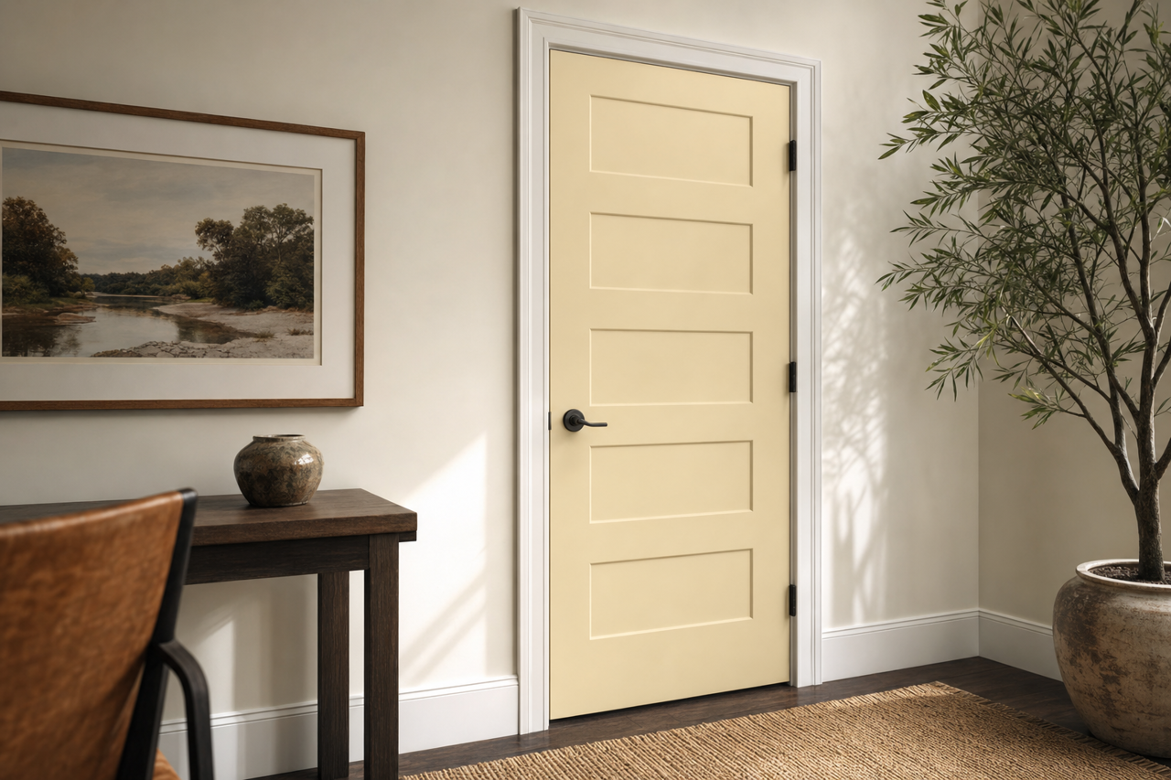 Knitted by Benjamin Moore on interior-doors
