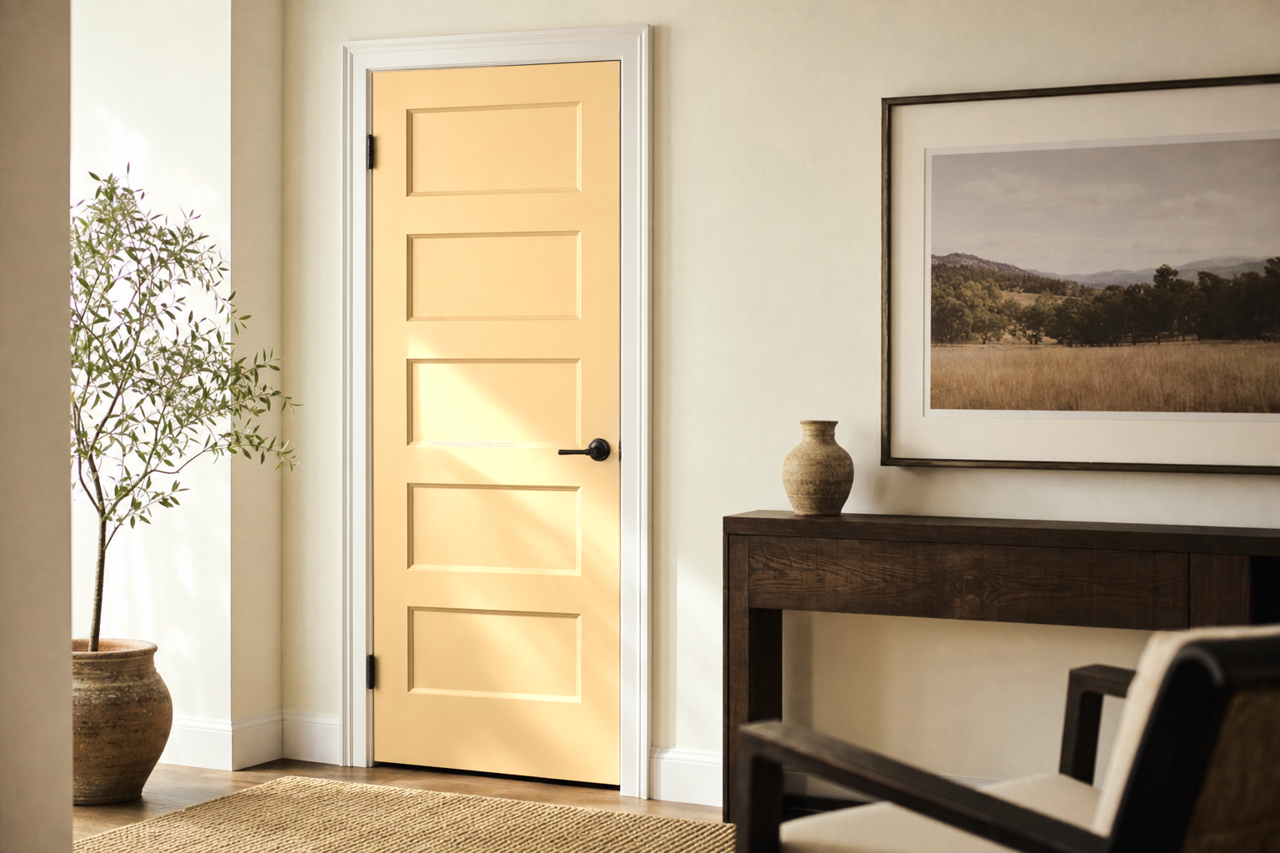 Shortbread by Benjamin Moore on interior-doors
