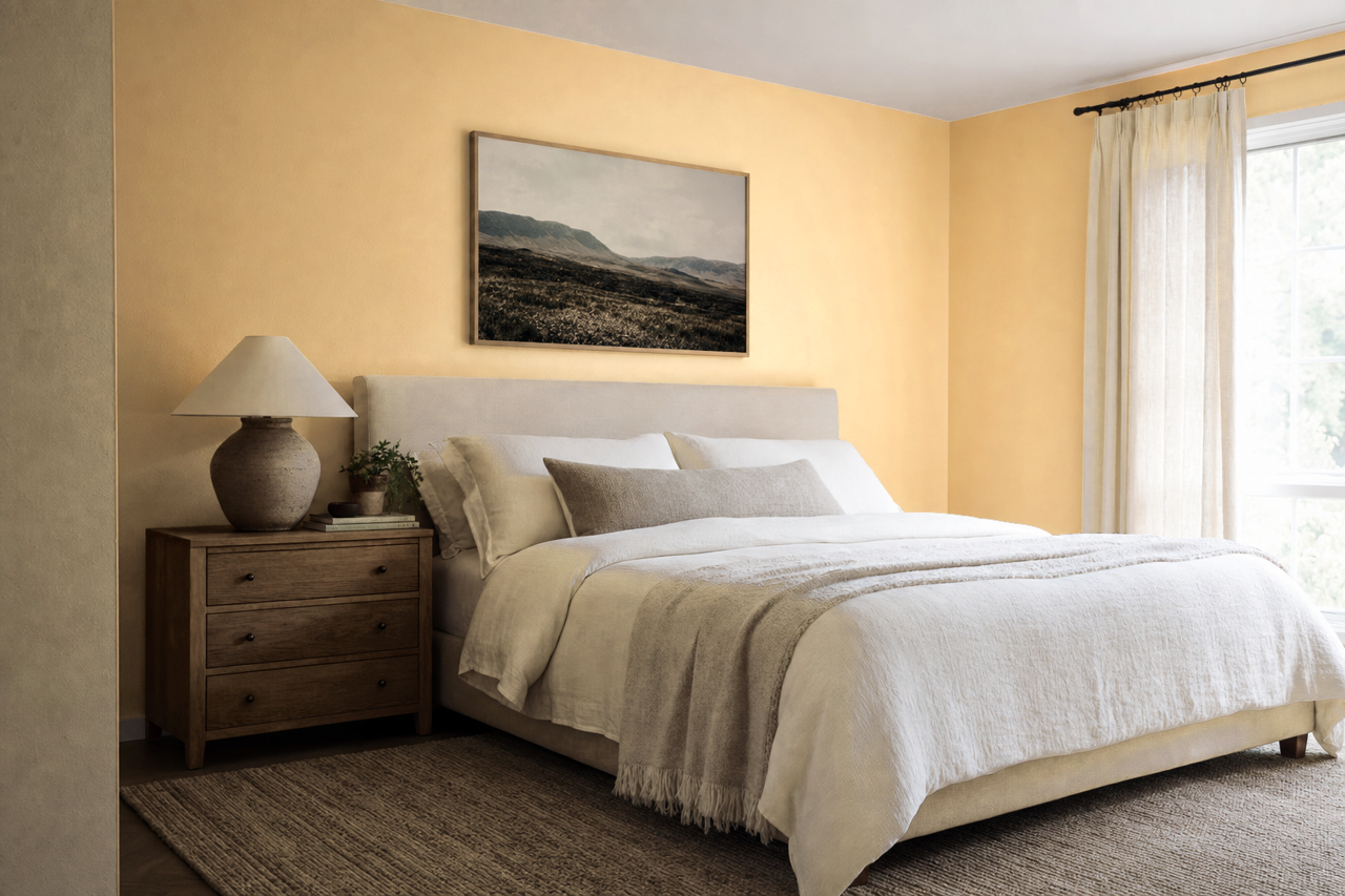 Shortbread by Benjamin Moore on interiors