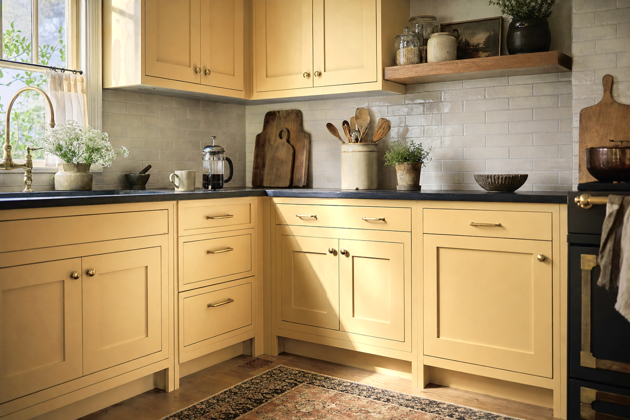 Walk by Benjamin Moore on cabinets