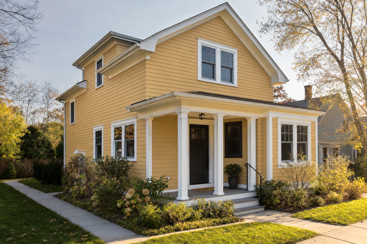 Gilded by Benjamin Moore on exterior