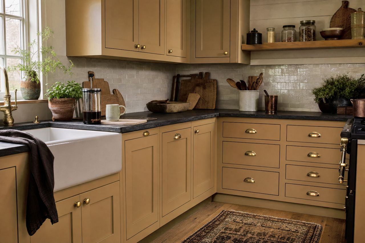 Iced by Benjamin Moore on cabinets