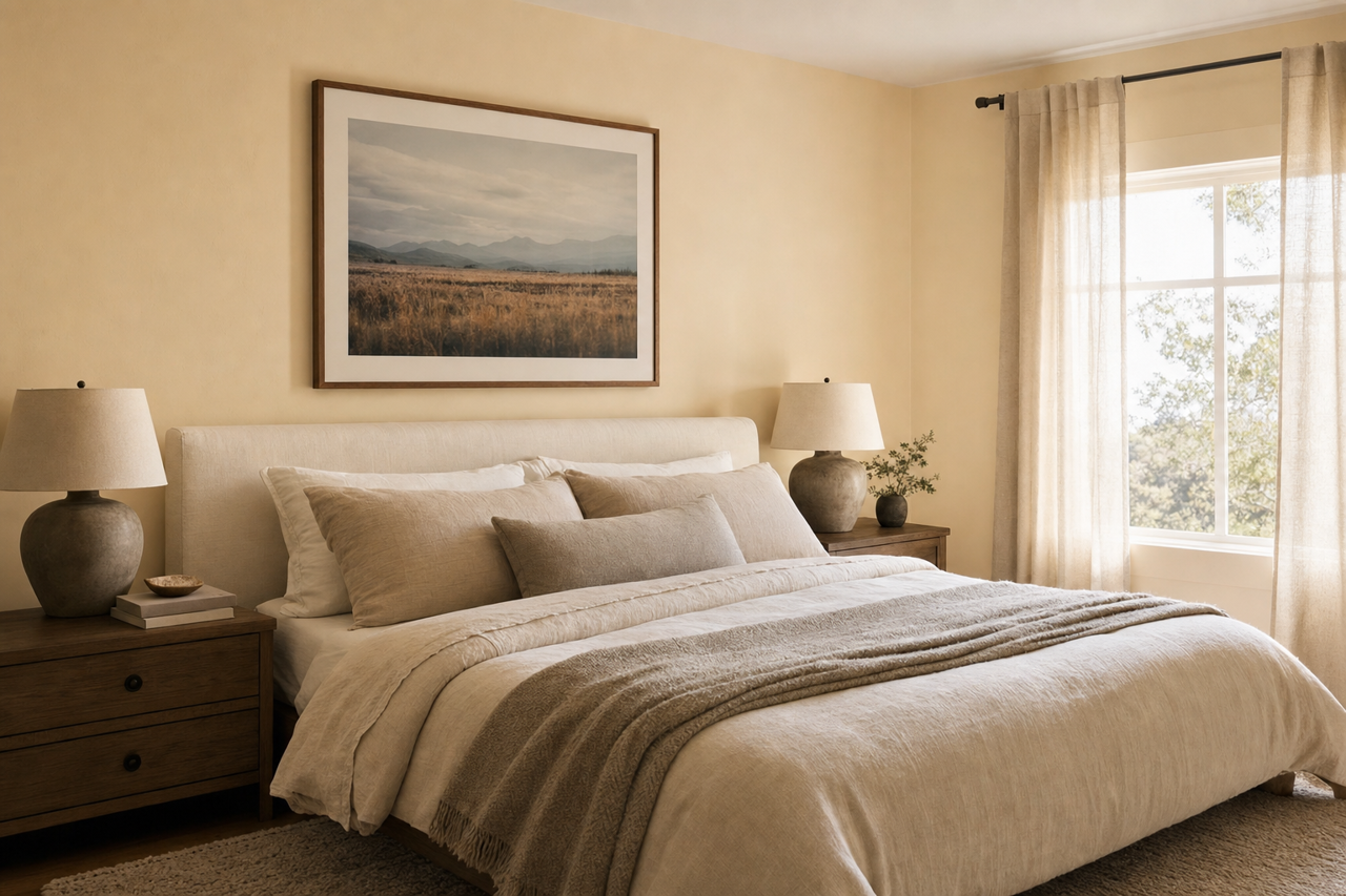 Prentis by Benjamin Moore on interiors