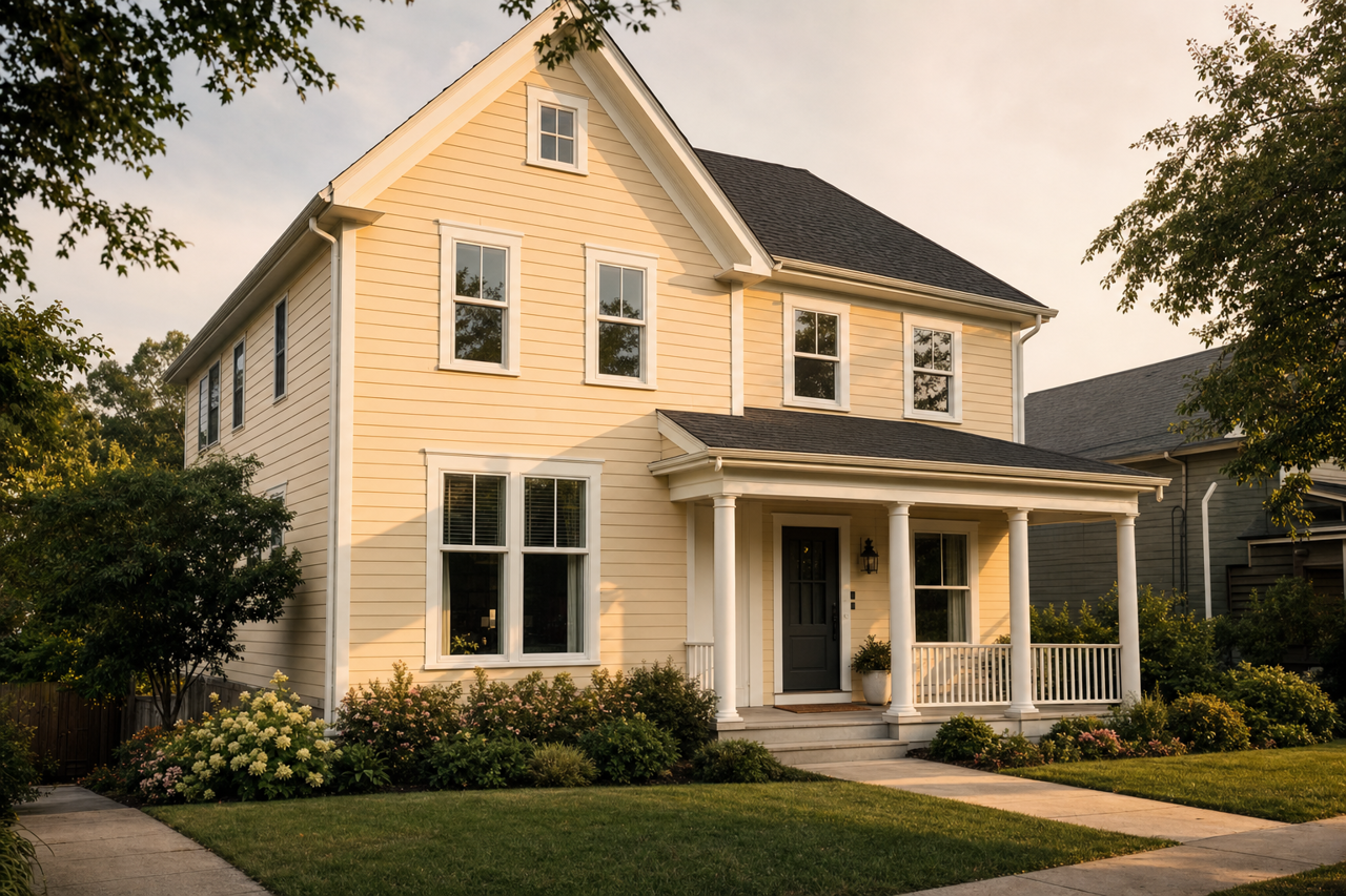 Calcite by Benjamin Moore on exterior