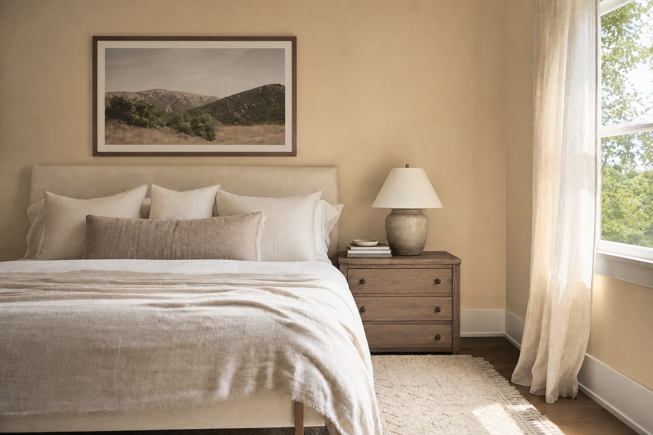 Brush by Benjamin Moore on interiors