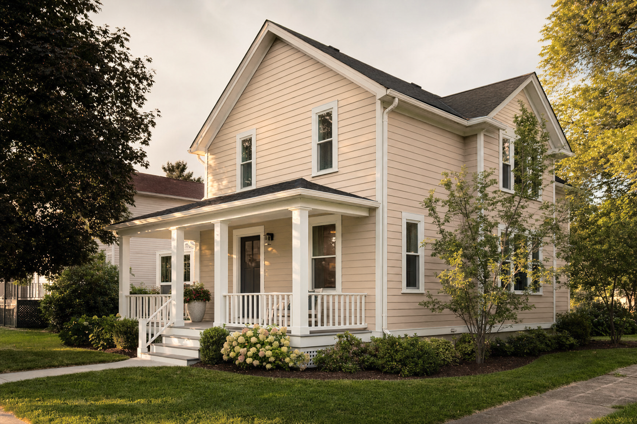 Coffeehouse by Benjamin Moore on exterior