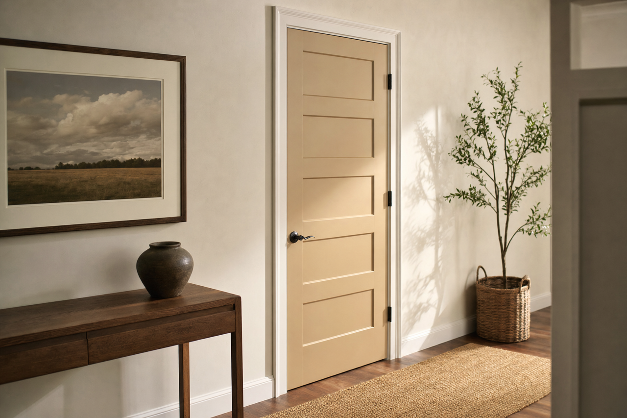 Coffeehouse by Benjamin Moore on interior-doors