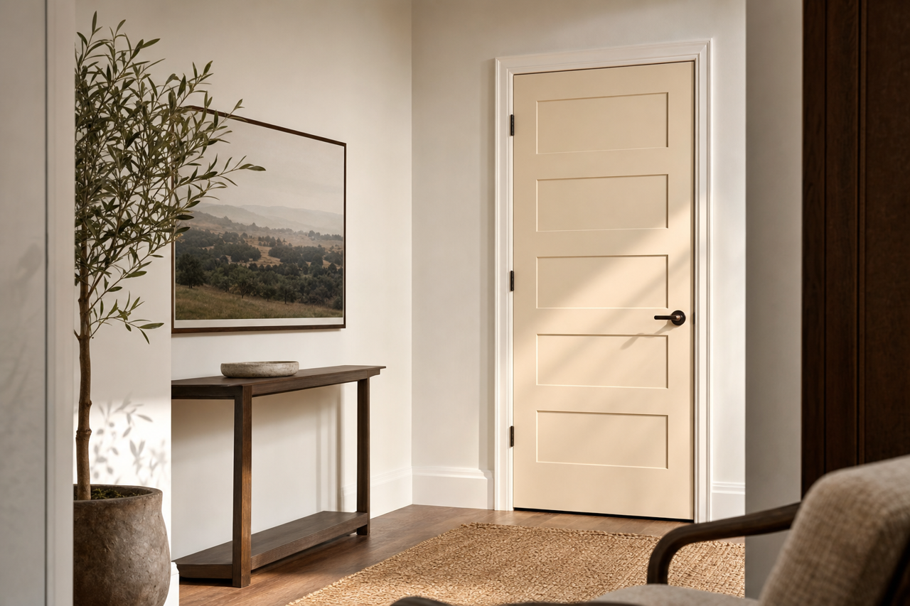 Timson by Benjamin Moore on interior-doors