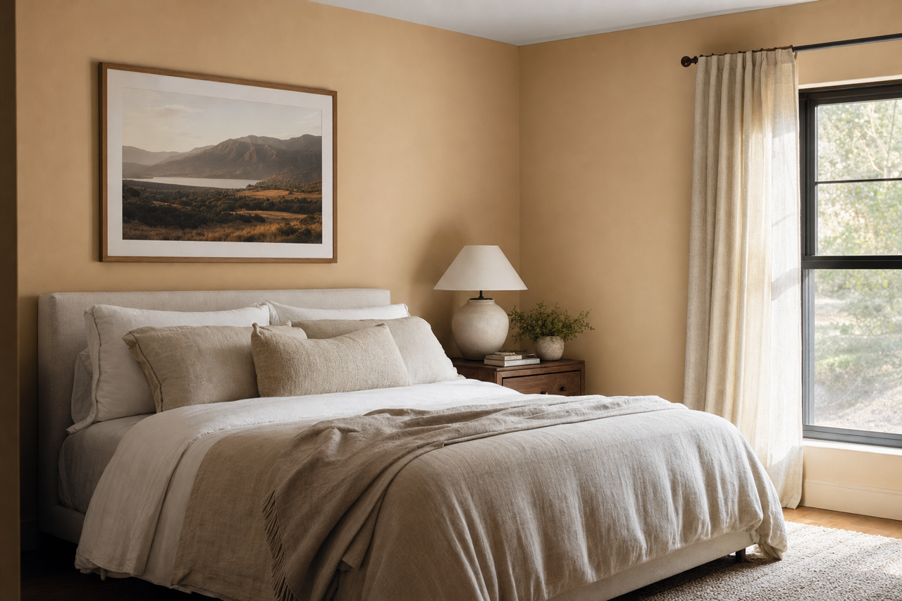 Brick by Benjamin Moore on interiors