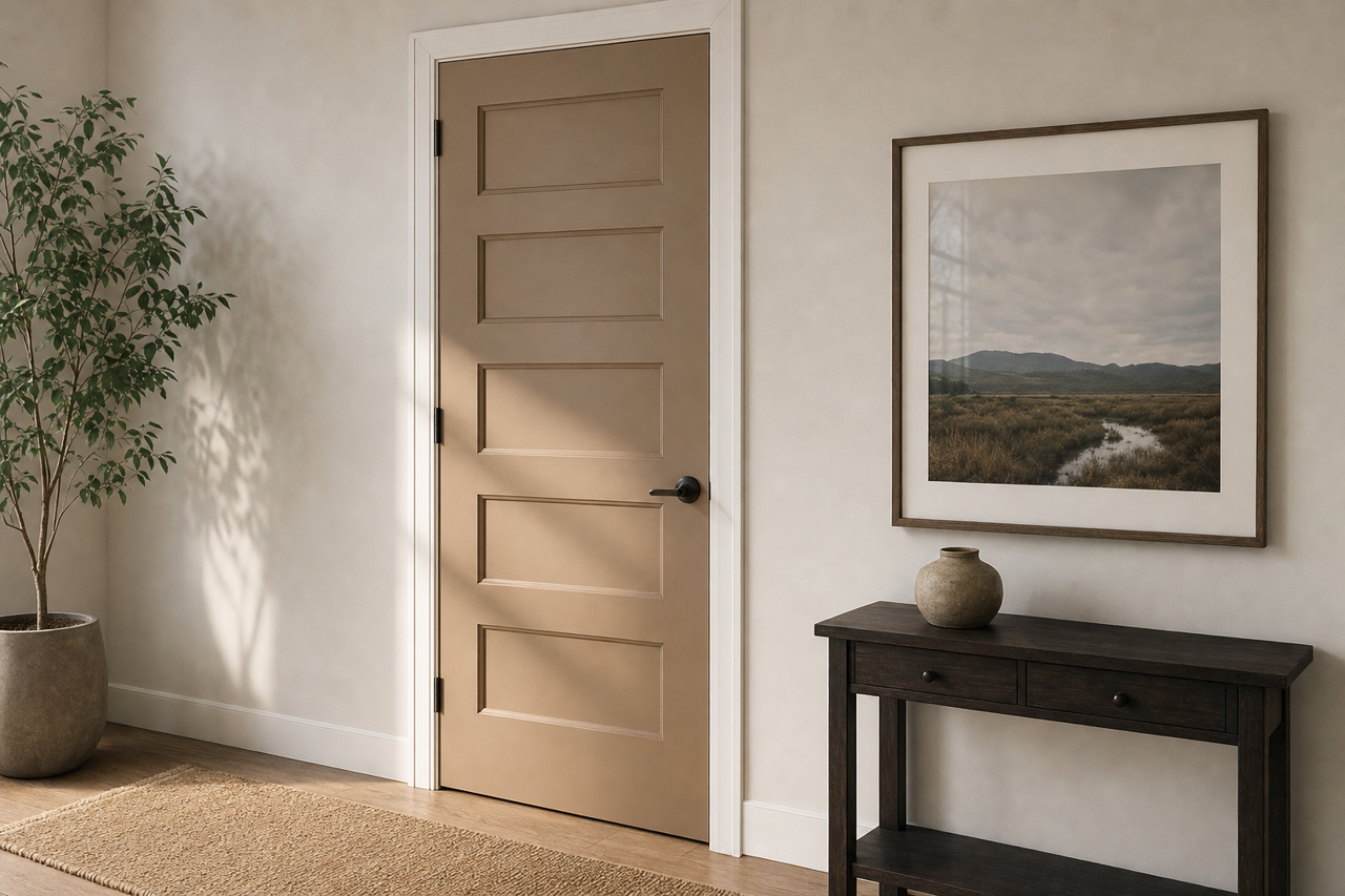 Everard by Benjamin Moore on interior-doors