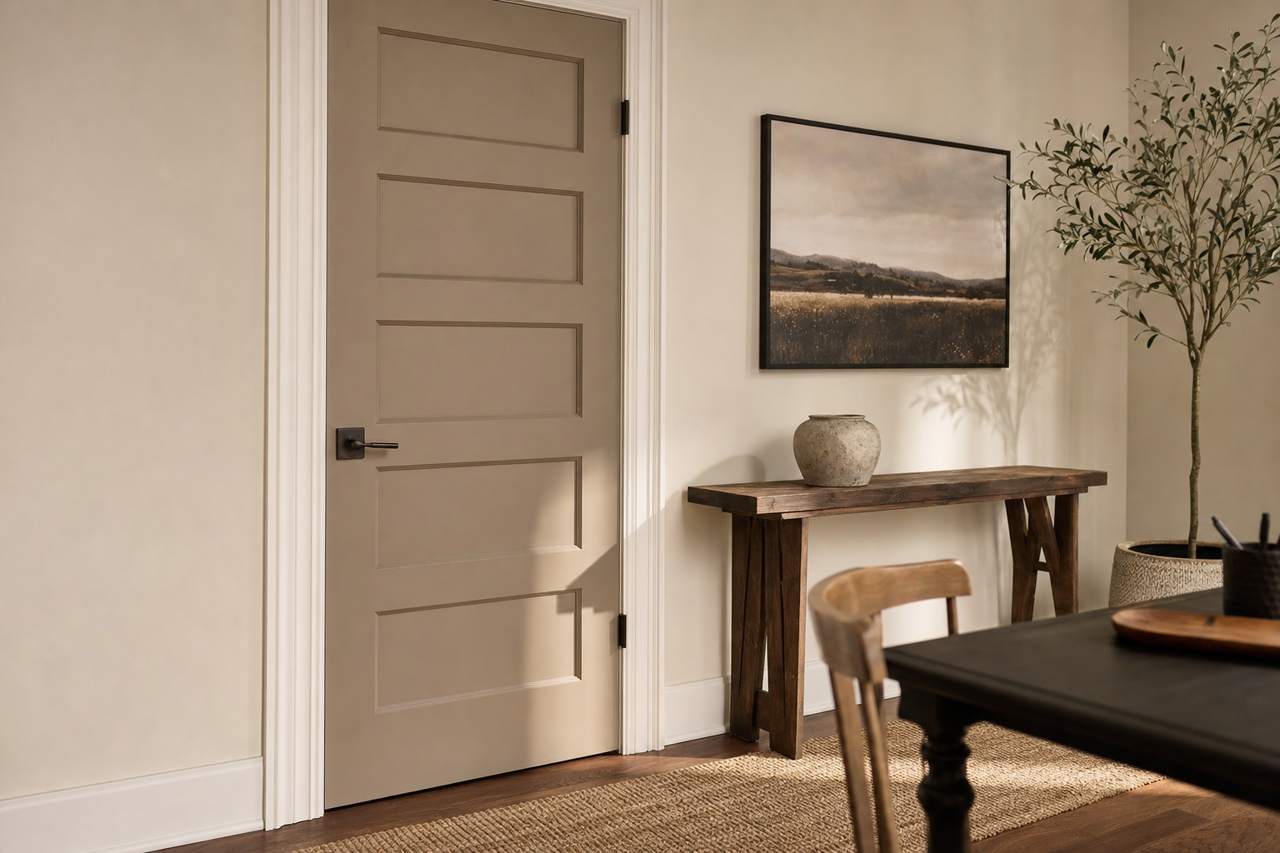 Revolutionary by Benjamin Moore on interior-doors