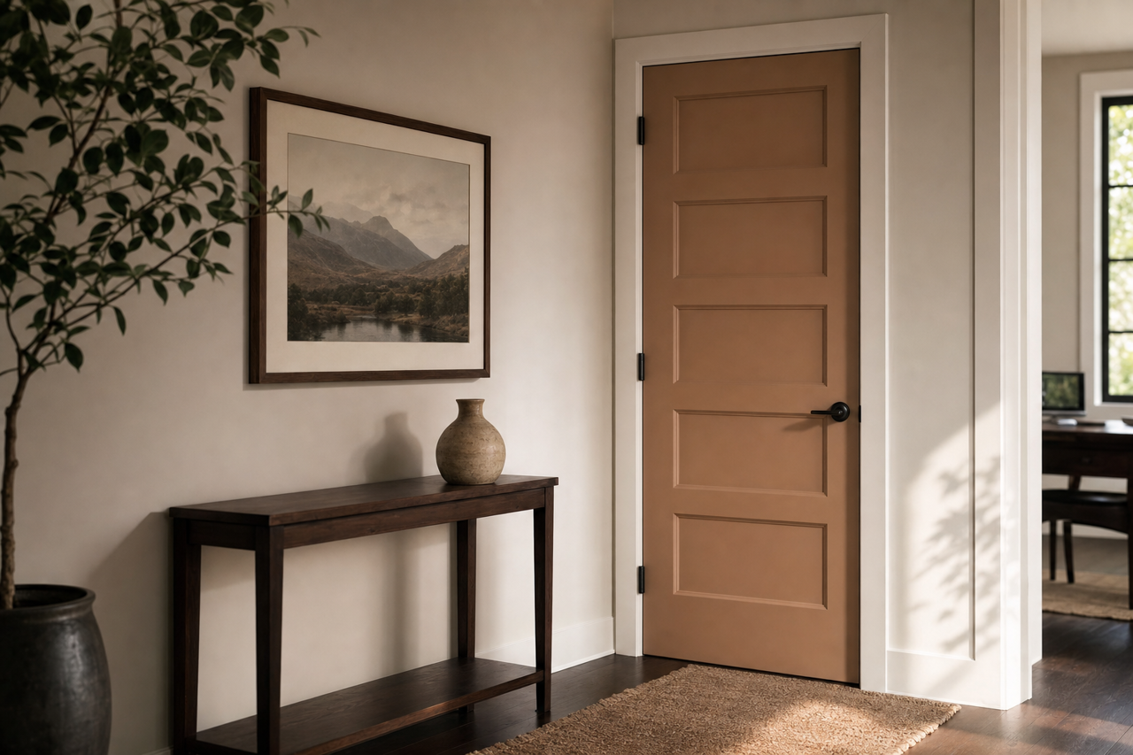 Dixon by Benjamin Moore on interior-doors