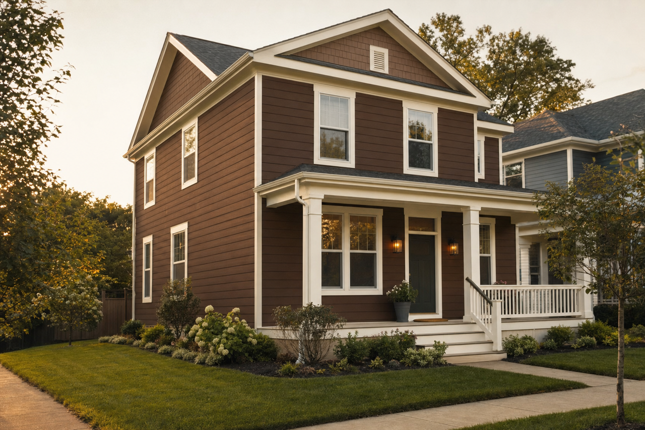 Coffeehouse by Benjamin Moore on exterior