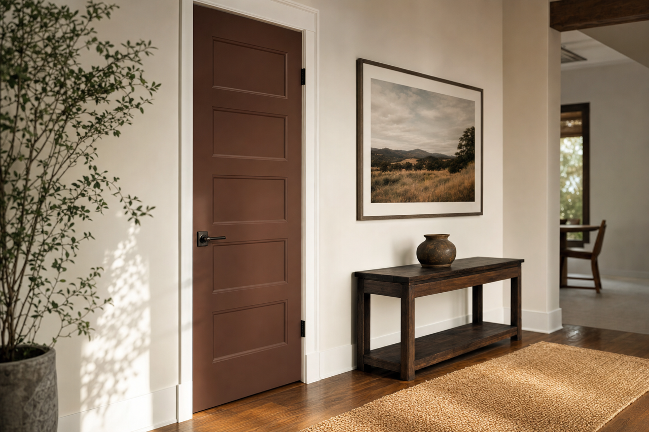 Coffeehouse by Benjamin Moore on interior-doors