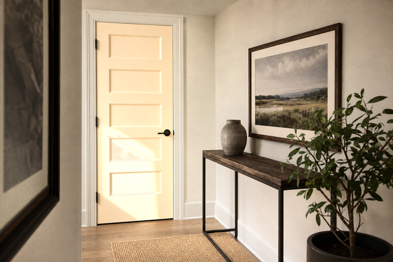 Randolph by Benjamin Moore on interior-doors