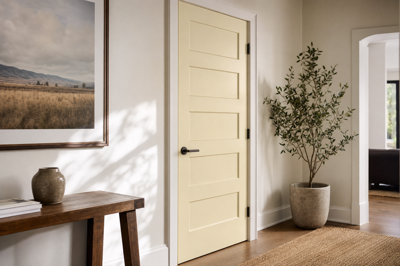 Geddy by Benjamin Moore on interior-doors