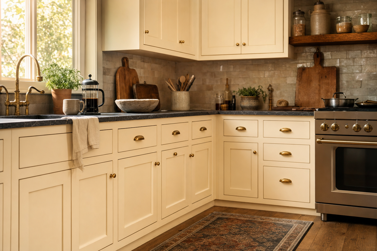 Franklin by Benjamin Moore on cabinets