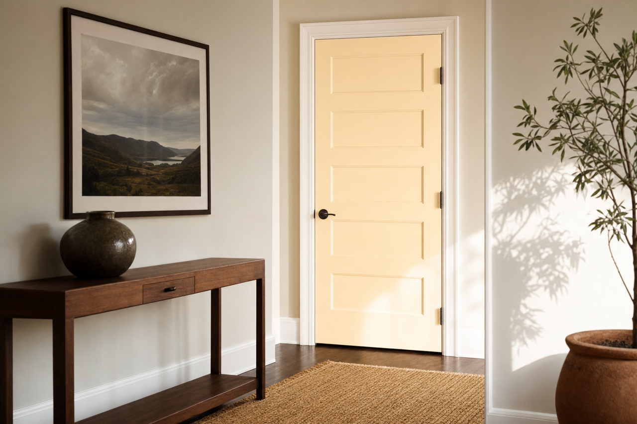 Franklin by Benjamin Moore on interior-doors