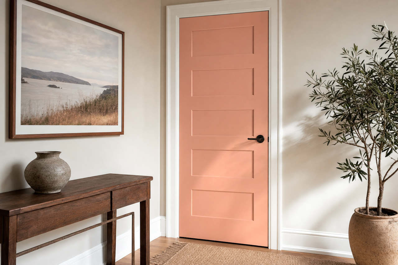 Lightfoot by Benjamin Moore on interior-doors