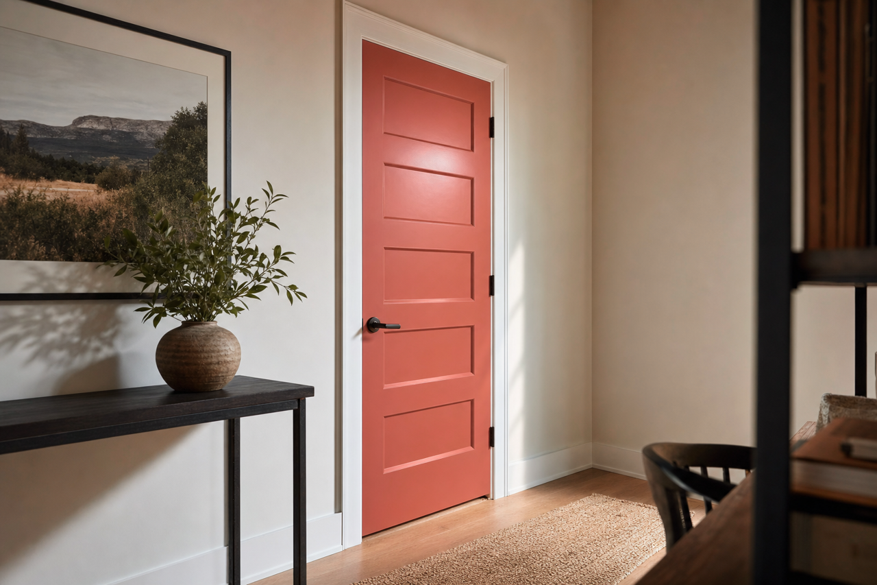 Carter by Benjamin Moore on interior-doors