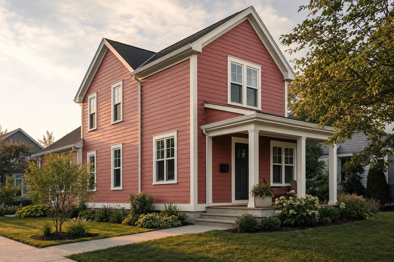 Brickyard by Benjamin Moore on exterior