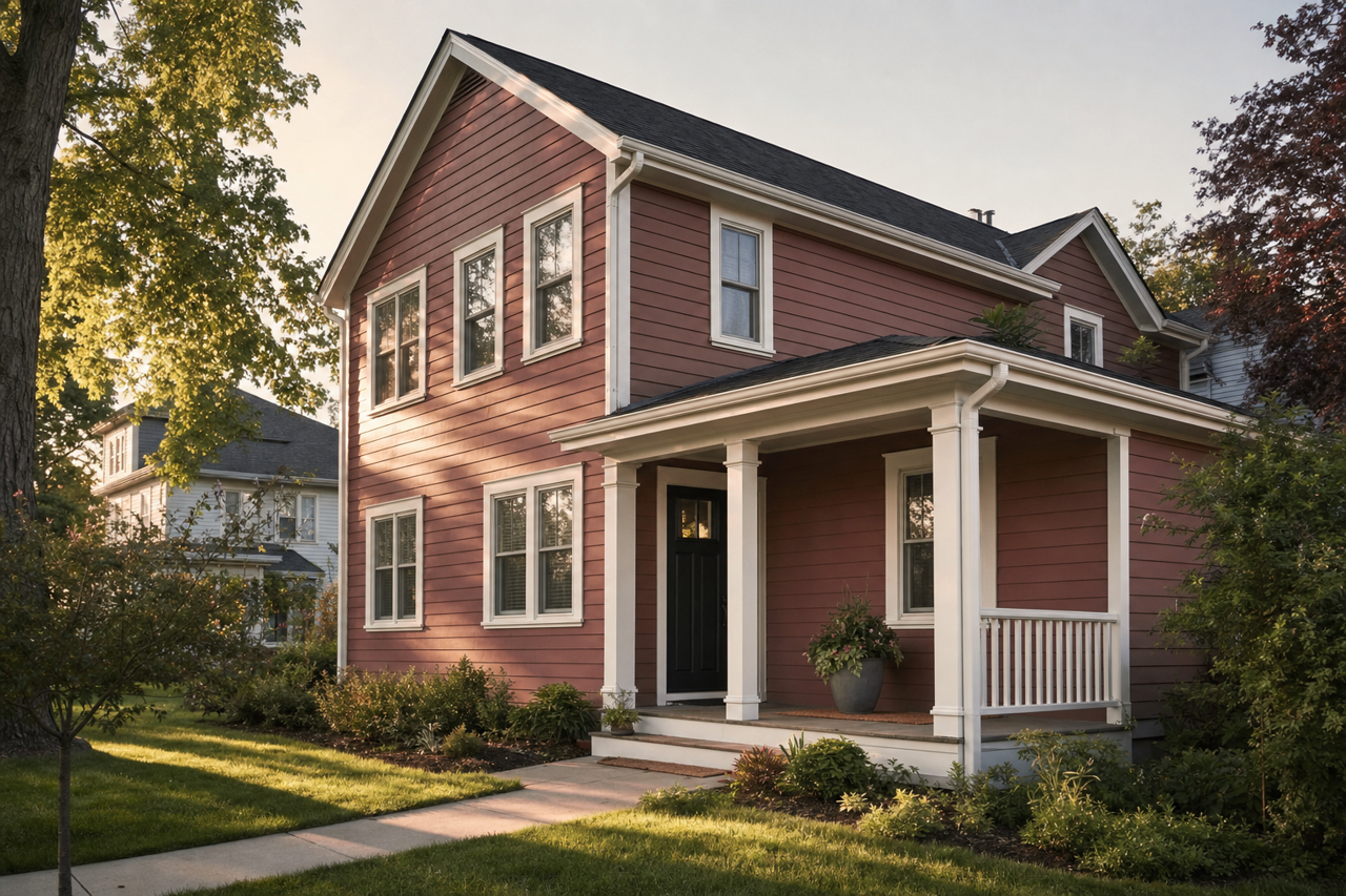 Walnut by Benjamin Moore on exterior