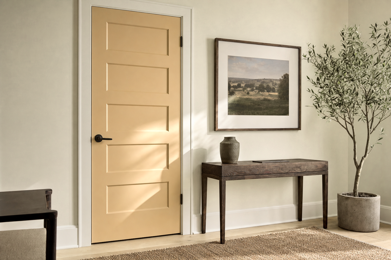 Williamsburg by Benjamin Moore on interior-doors