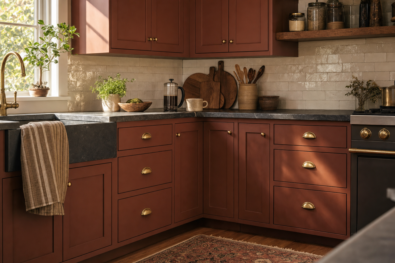 Charlton by Benjamin Moore on cabinets