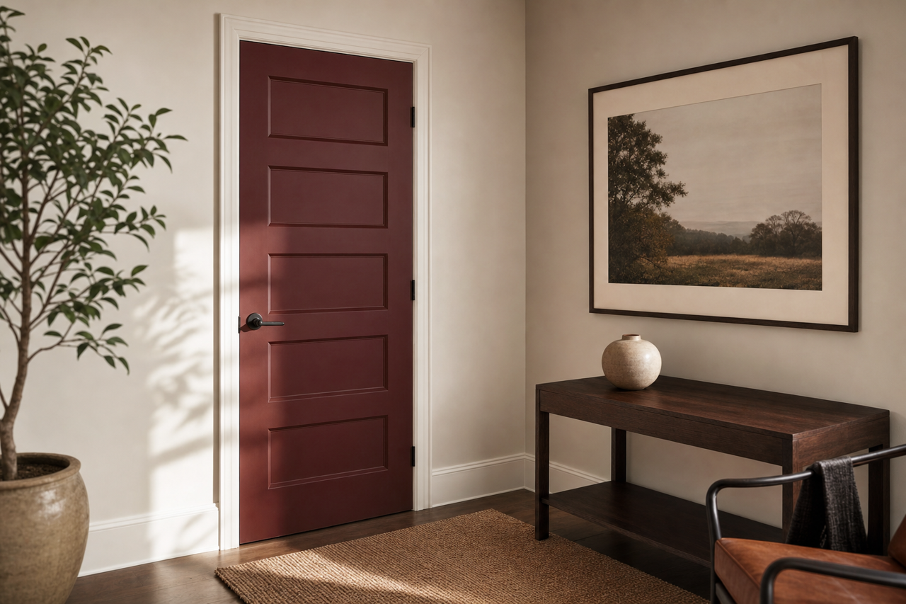 Nicolson by Benjamin Moore on interior-doors