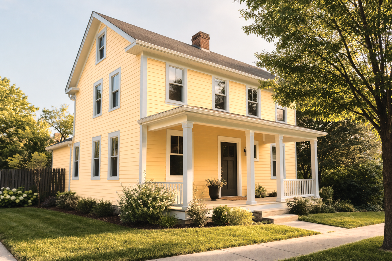 Moir by Benjamin Moore on exterior