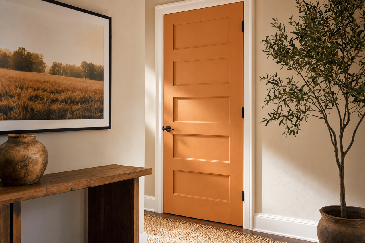 English by Benjamin Moore on interior-doors