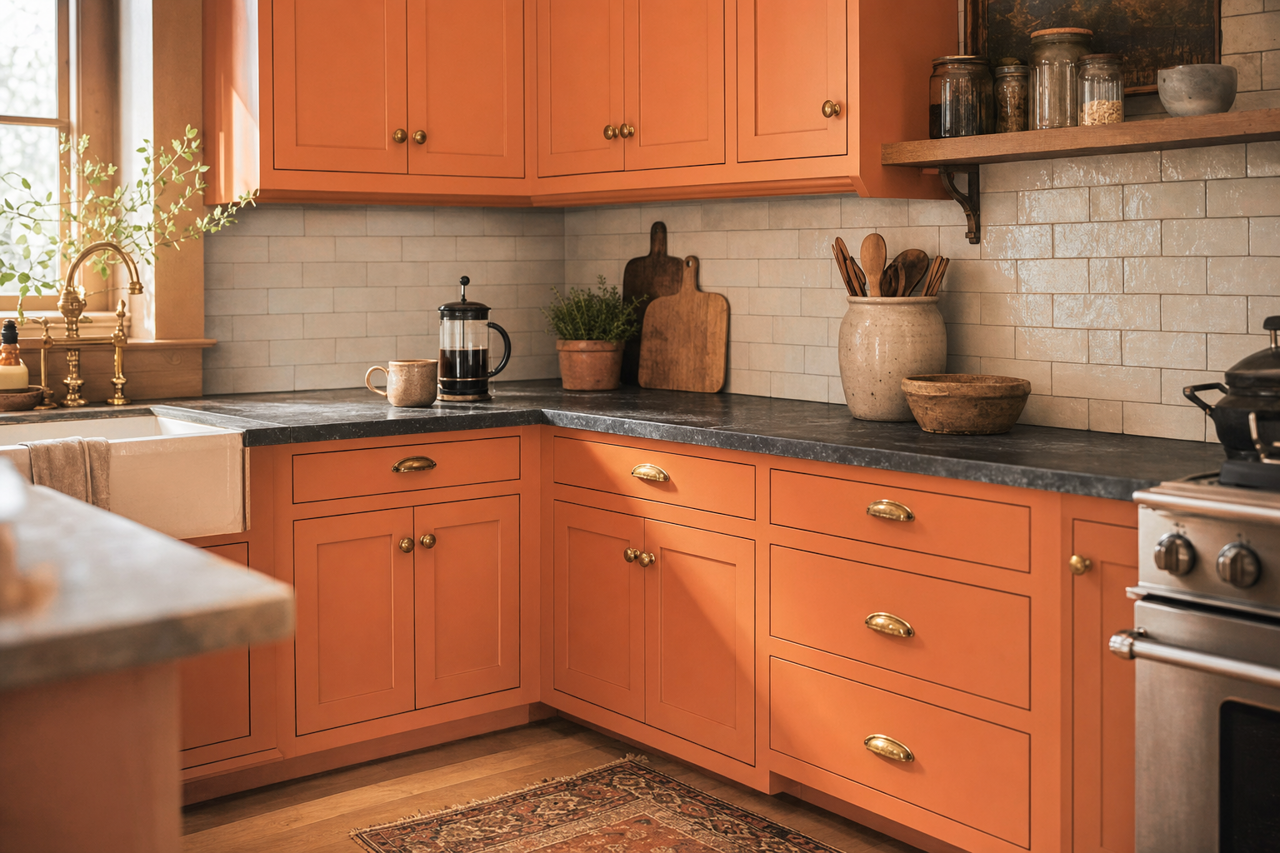Hale by Benjamin Moore on cabinets