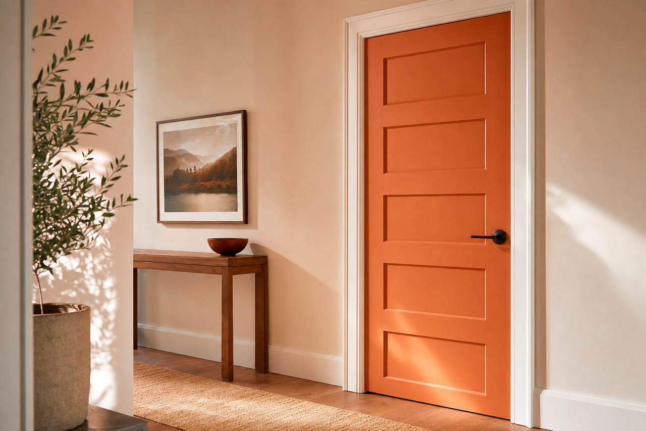 Hale by Benjamin Moore on interior-doors