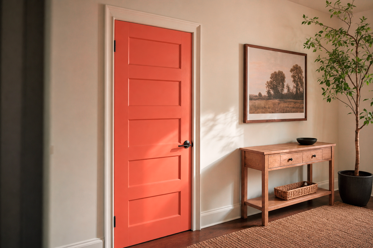 Tucker by Benjamin Moore on interior-doors
