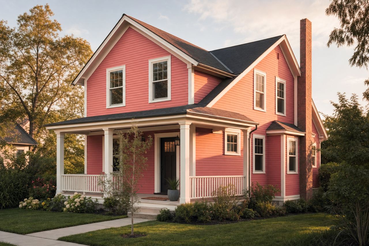 Claret by Benjamin Moore on exterior