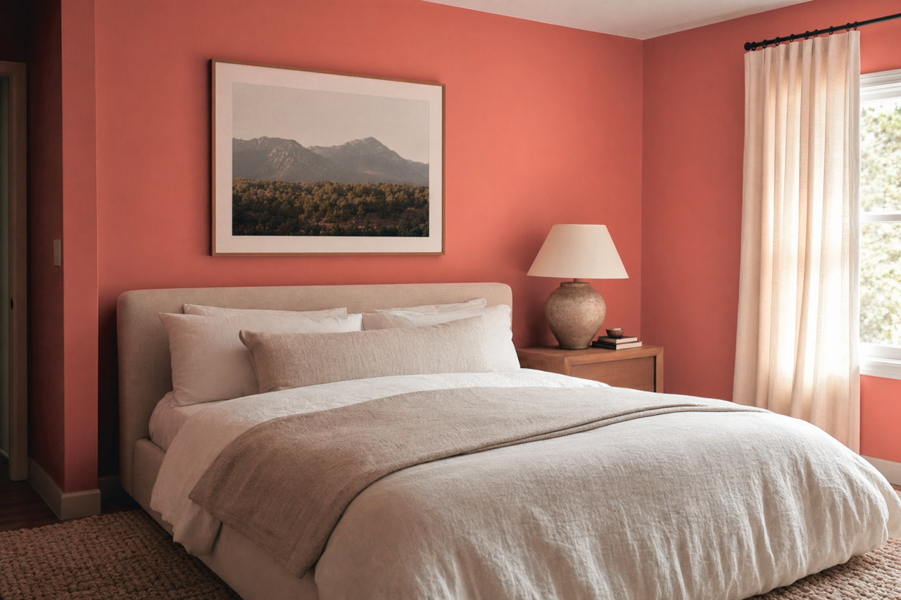 Claret by Benjamin Moore on interiors