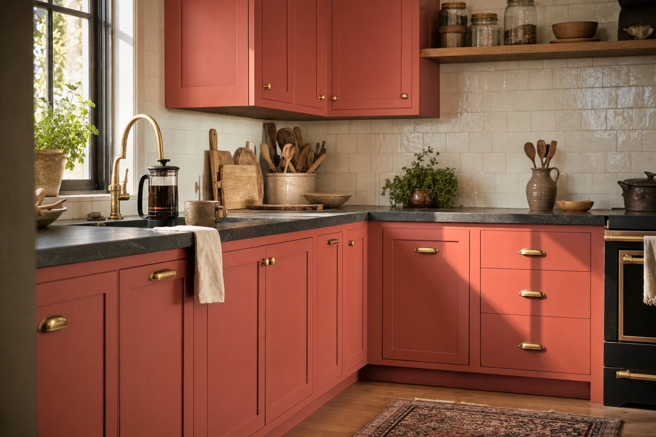 China by Benjamin Moore on cabinets