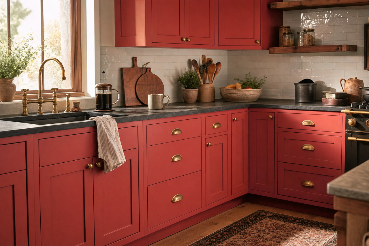 Greenhow by Benjamin Moore on cabinets