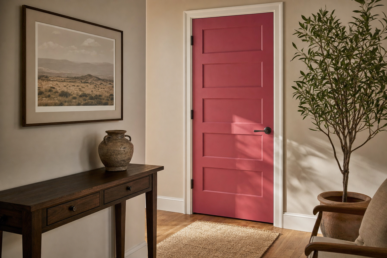 Travers by Benjamin Moore on interior-doors