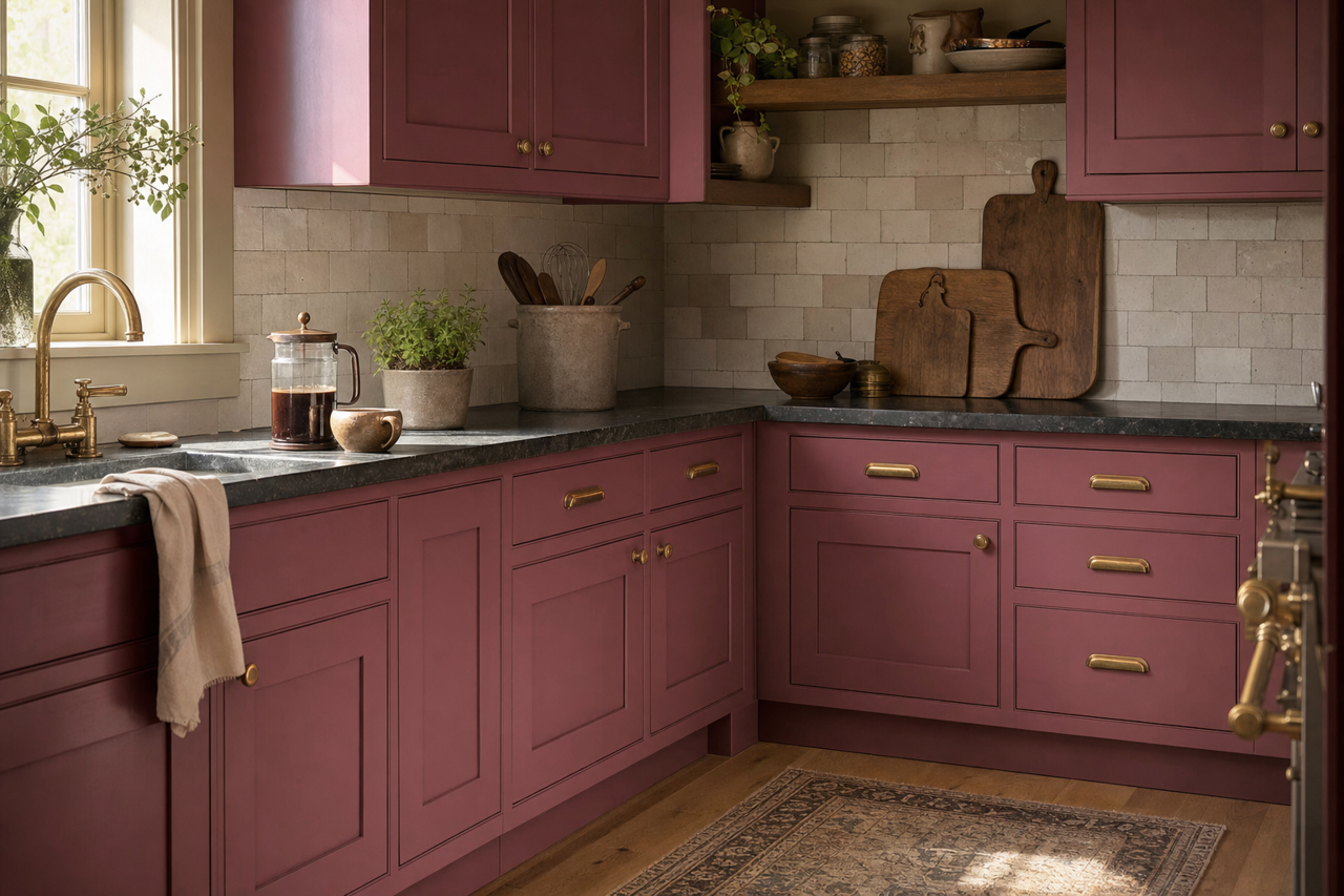 Barrett by Benjamin Moore on cabinets