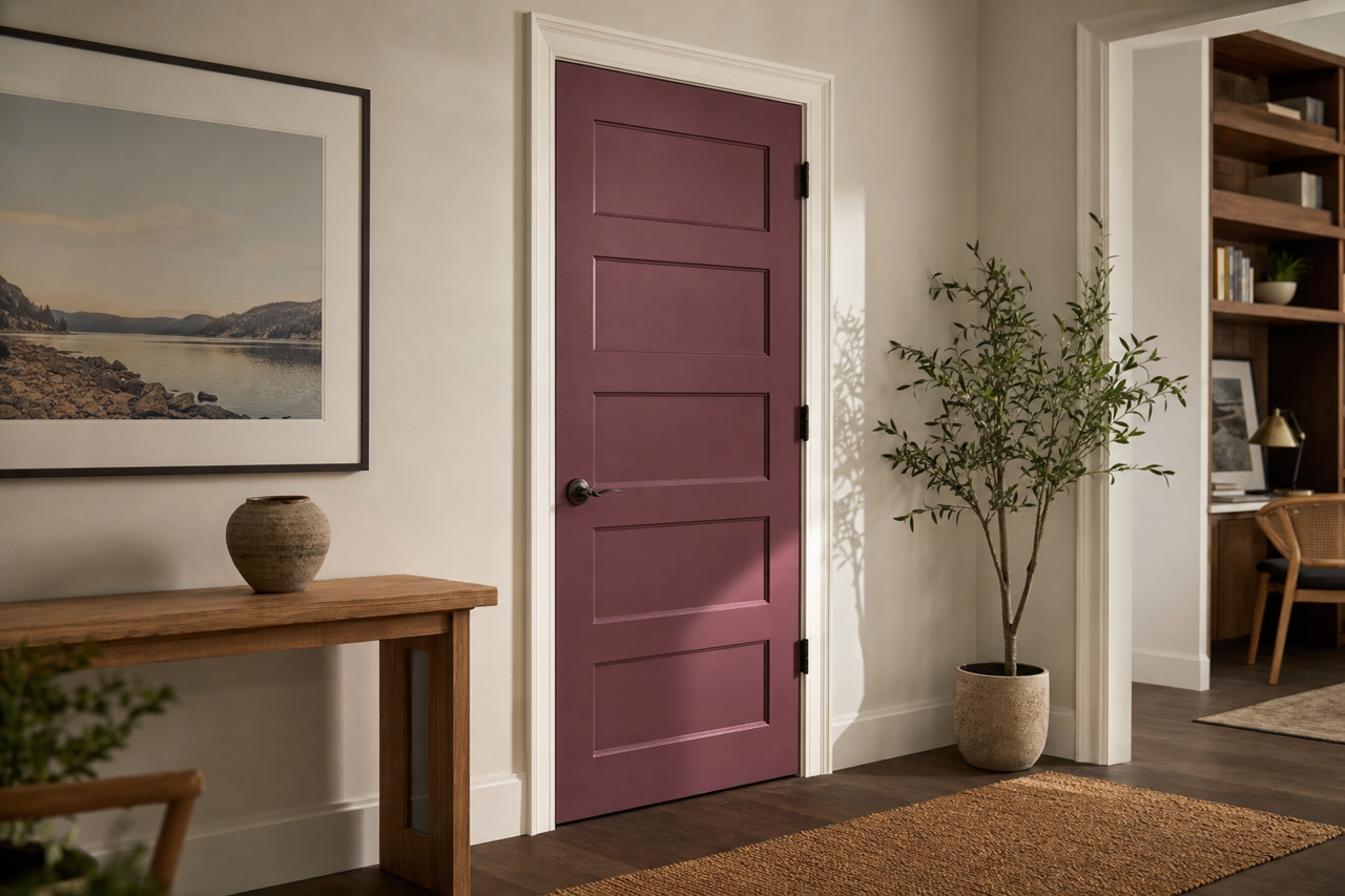 Carter by Benjamin Moore on interior-doors