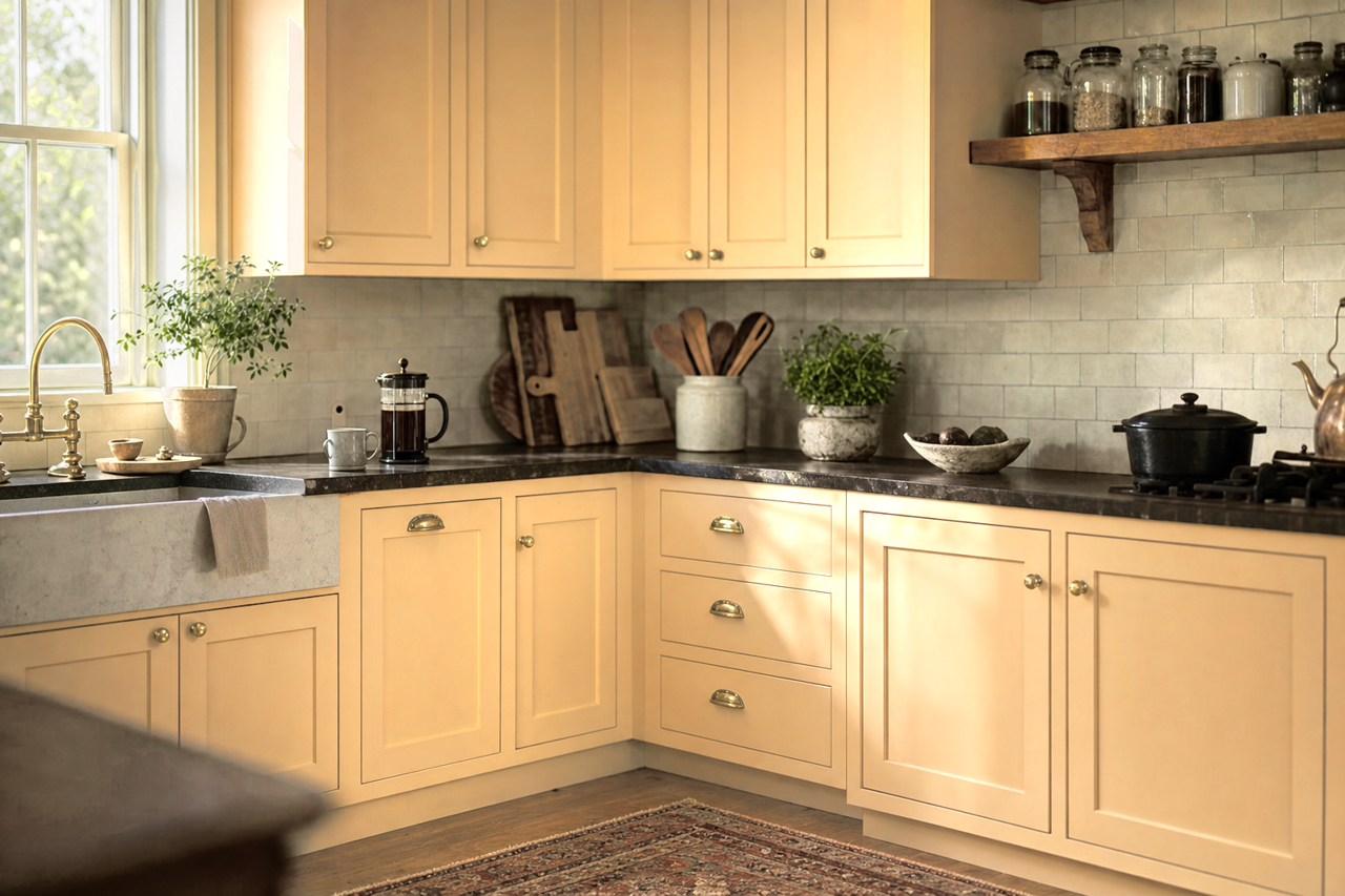 Byrd by Benjamin Moore on cabinets