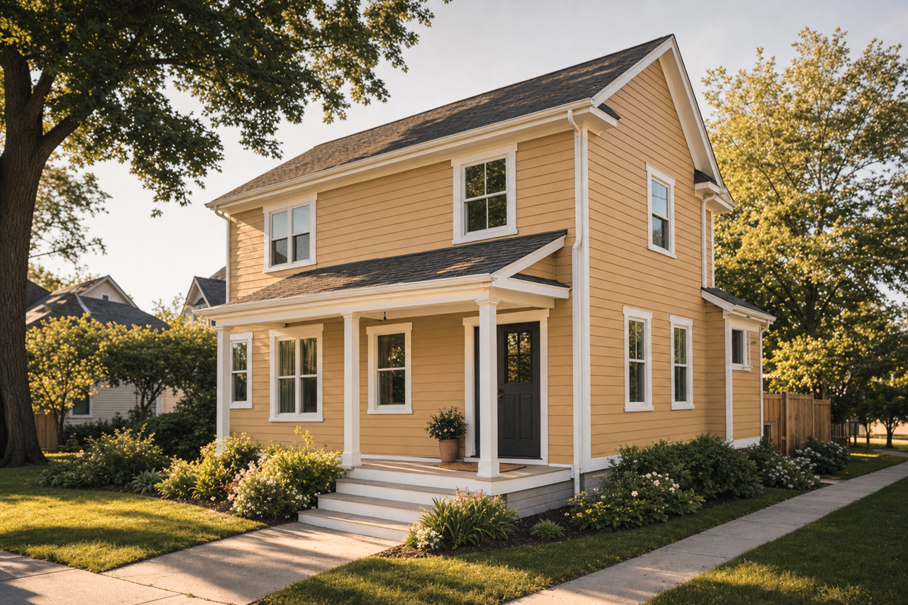 Coffeehouse by Benjamin Moore on exterior